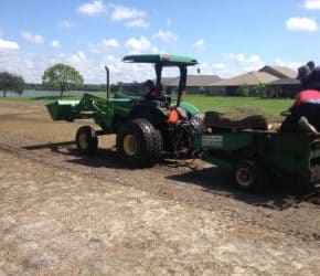 Sprigging a golf course with Celebration Bermuda